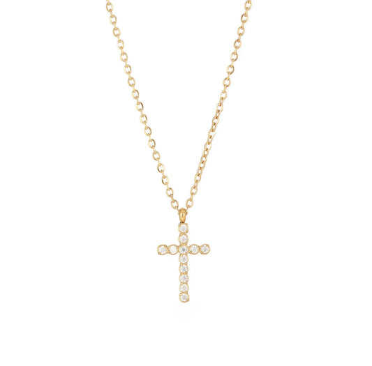 CROSS NECKLACE GOLD